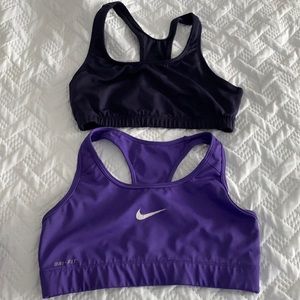 Sports bras 2 for 1! Nike and aspire Small